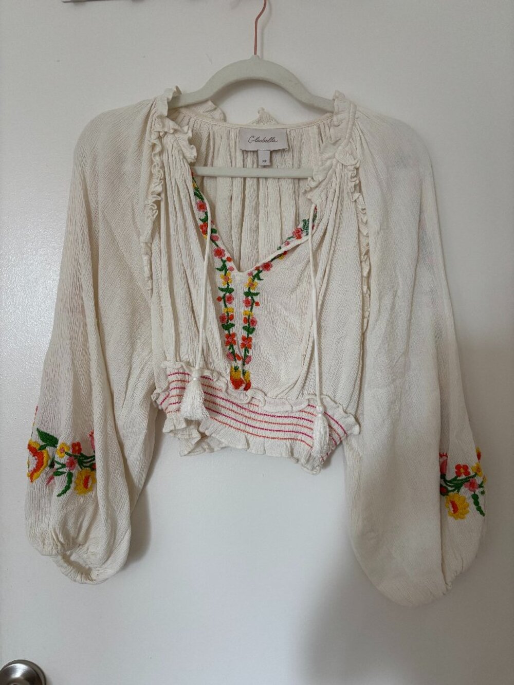 Cleobella Nyla Embroidered Blouse Xs View 3